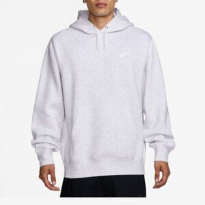 Nike Men's Club Fleece Pullover Hoodie - Large- Birch Heather FN3859-051